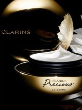 CLARINS Precious La Crème - Luxury White Face Cream Moisturizer